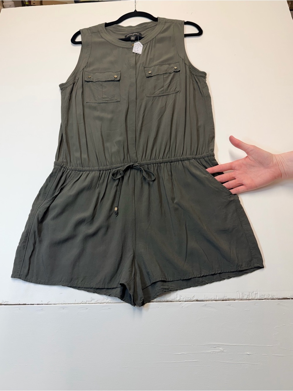 W138 Banana Republic Sleeveless Utility Romper